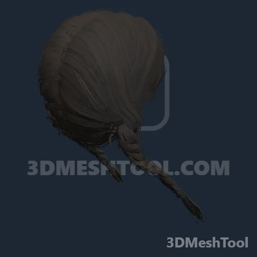 CLOTHING_ITEM_F_HAIR_012_DARKEST_BROWN: foto do modelo no RedM (RDR2)