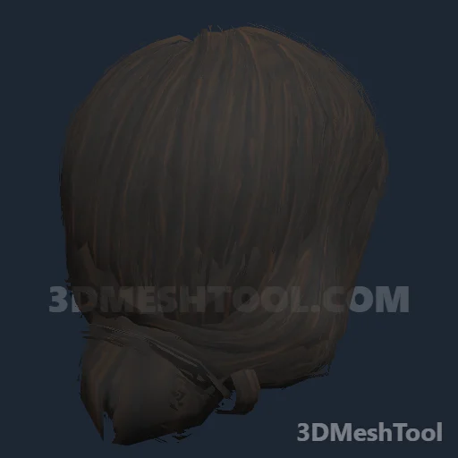 CLOTHING_ITEM_F_HAIR_016_DARKEST_BROWN: foto do modelo no RedM (RDR2)