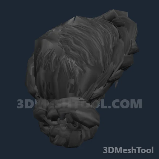 CLOTHING_ITEM_F_HAIR_017_DARK_GREY: foto do modelo no RedM (RDR2)