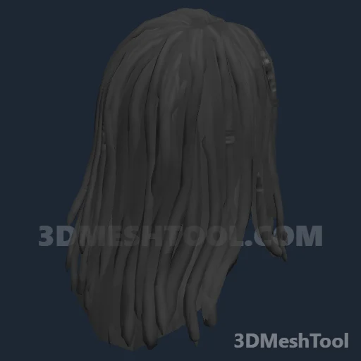 CLOTHING_ITEM_F_HAIR_301_DARK_GREY: foto do modelo no RedM (RDR2)