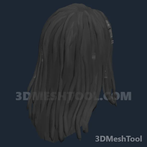 CLOTHING_ITEM_F_HAIR_301_GREY: foto do modelo no RedM (RDR2)