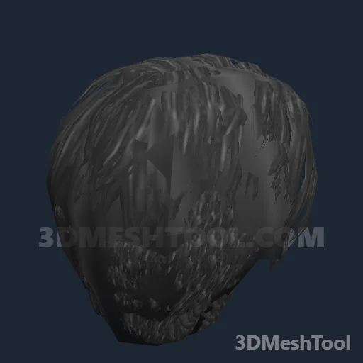 CLOTHING_ITEM_M_HAIR_004_DARK_GREY: foto do modelo no RedM (RDR2)
