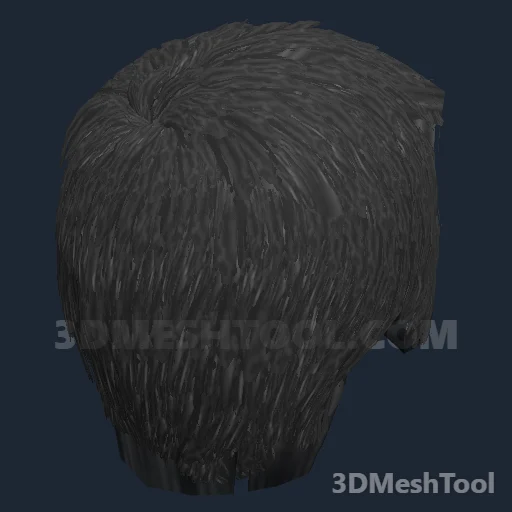 CLOTHING_ITEM_M_HAIR_007_DARK_GREY: foto do modelo no RedM (RDR2)