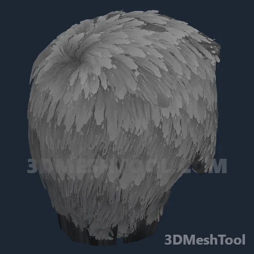 CLOTHING_ITEM_M_HAIR_007_GREY: foto do modelo no RedM (RDR2)