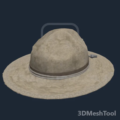 CLOTHING_ITEM_M_ROUGHRIDER_HAT_000: foto do modelo no RedM (RDR2)