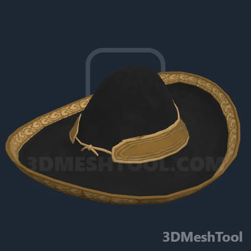 CLOTHING_ITEM_M_VAQUERO_HAT_000: foto do modelo no RedM (RDR2)