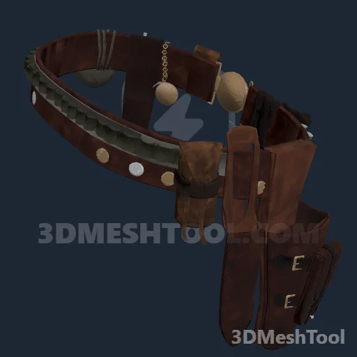 CLOTHING_M_R2_GUNBELT_000: foto do modelo no RedM (RDR2)