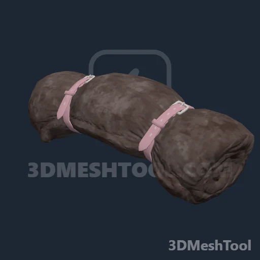 HORSE_EQUIPMENT_HORSE_BEDROLL_01_USED_003: foto do modelo no RedM (RDR2)