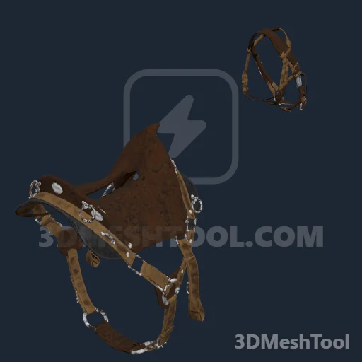 HORSE_EQUIPMENT_MCCLELLAN_01_STOCK_USED_SADDLE_000: foto do modelo no RedM (RDR2)