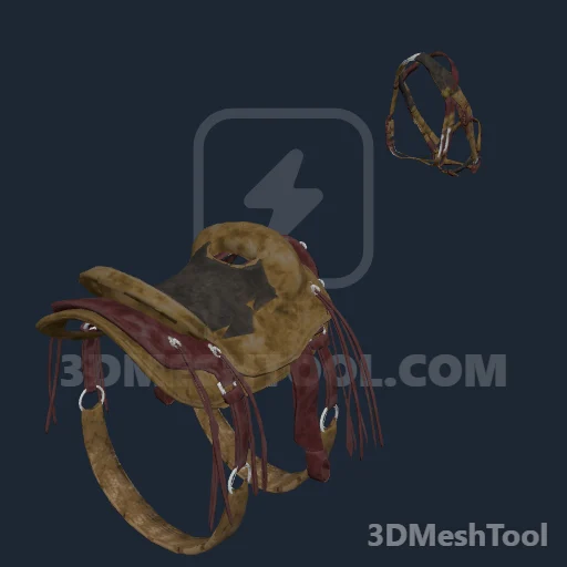 HORSE_EQUIPMENT_WESTERN_01_STOCK_USED_SADDLE_000: foto do modelo no RedM (RDR2)