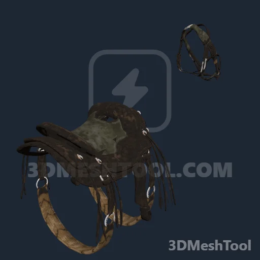 HORSE_EQUIPMENT_WESTERN_01_STOCK_USED_SADDLE_004: foto do modelo no RedM (RDR2)