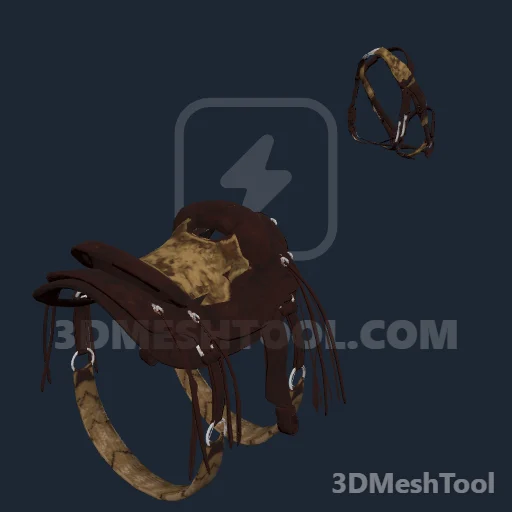 HORSE_EQUIPMENT_WESTERN_01_STOCK_USED_SADDLE_005: foto do modelo no RedM (RDR2)