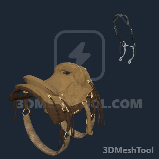 HORSE_EQUIPMENT_WESTERN_02_IMPROVED_NEW_SADDLE_001: foto do modelo no RedM (RDR2)