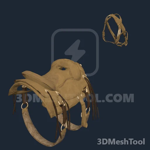 HORSE_EQUIPMENT_WESTERN_02_STOCK_NEW_SADDLE_001: foto do modelo no RedM (RDR2)