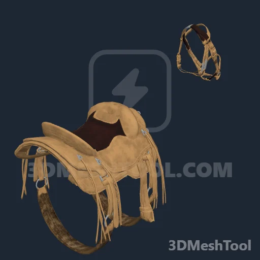 HORSE_EQUIPMENT_WESTERN_03_STOCK_NEW_SADDLE_001: foto do modelo no RedM (RDR2)