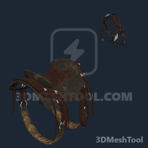 HORSE_EQUIPMENT_WESTERN_03_STOCK_USED_SADDLE_000: foto do modelo no RedM (RDR2)
