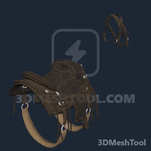 HORSE_EQUIPMENT_WESTERN_04_STOCK_USED_SADDLE_003: foto do modelo no RedM (RDR2)