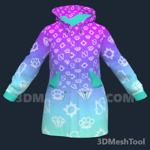 Camisa e jaqueta ID 312 (feminino) (JBIB 312): foto no GTA V
