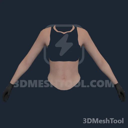 Braços e luvas · ID 162: foto do modelo no GTA V