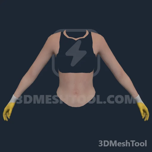 Braços e luvas · ID 166: foto do modelo no GTA V
