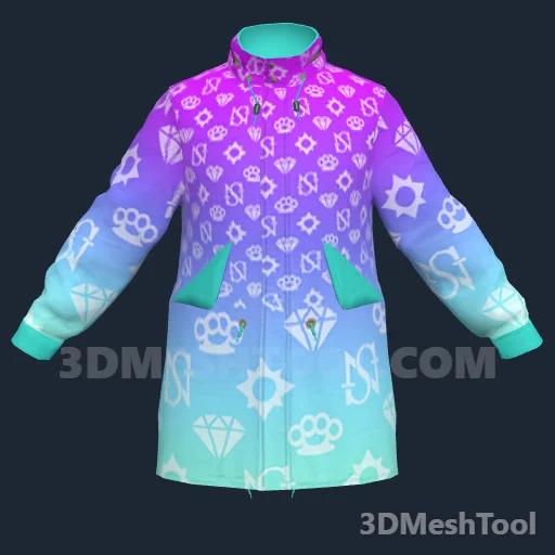 Camisa e jaqueta · ID 300: foto do modelo no GTA V
