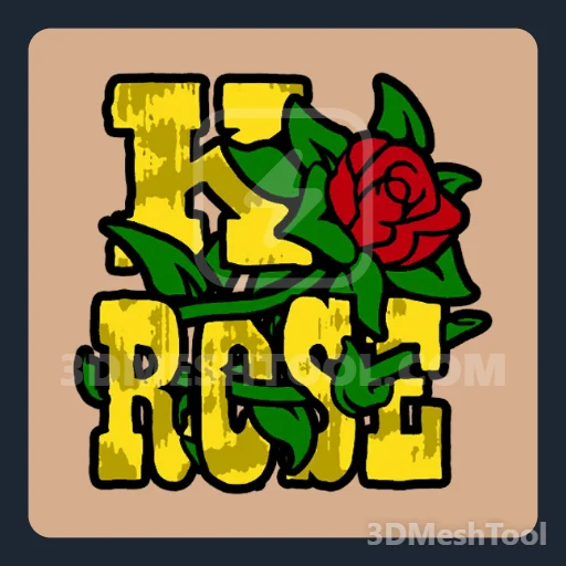 Camiseta K-Rose: foto do modelo no GTA V