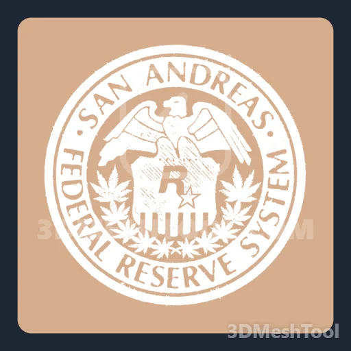 Camiseta SA Federal Reserve: foto do modelo no GTA V