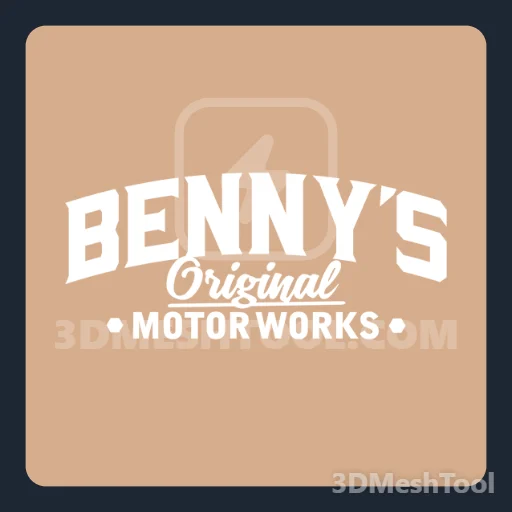Camiseta Benny's preta: foto do modelo no GTA V