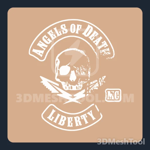 Angels of Death desgastada (MP_Biker_Tee_001_M) - hash 0x85CA1A7F / 2244614783: foto no GTA V