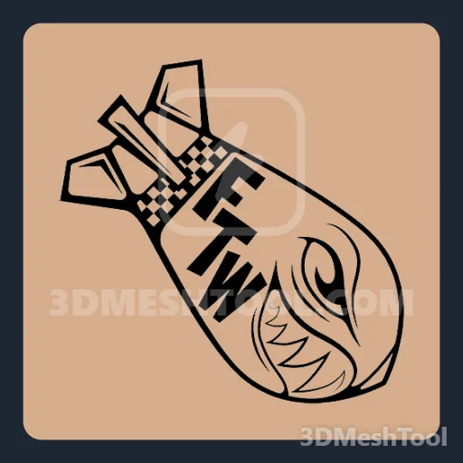 FTW Bomb branca (MP_Biker_Tee_014_F) - hash 0xAA30C93F / 2855323967: foto no GTA V