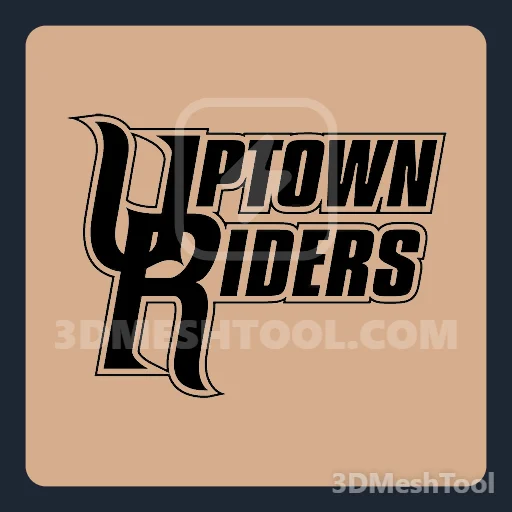 Uptown Riders logo branca (MP_Biker_Tee_046_M) - hash 0x32436D48 / 843279688: foto no GTA V