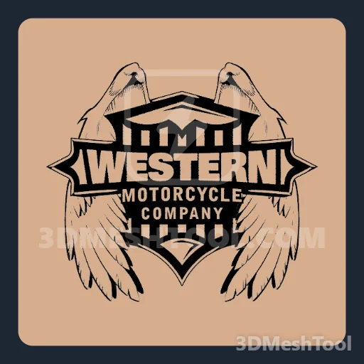 Western logo branca (MP_Biker_Tee_050_M) - hash 0x8052C6F5 / 2152908533: foto no GTA V