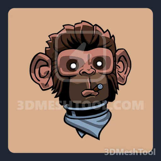 Rosto macaco espacial (MP_Christmas2018_Tee_090_M) - hash 0xC7D10EE5 / 3352366821: foto no GTA V