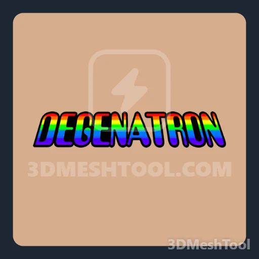 Logo Degenatron (MP_Christmas2018_Tee_097_F) - hash 0x1A1F03EF / 438240239: foto no GTA V