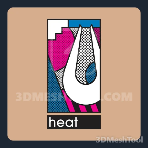 Logo Heat Pop Art branca: foto do modelo no GTA V