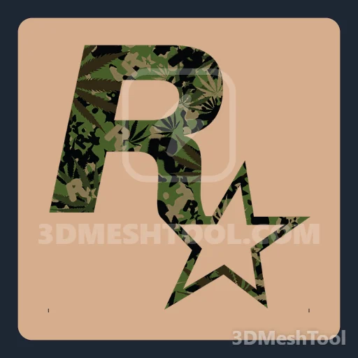 Rockstar camuflada preta (MP_Gunrunning_Award_020_F) - hash 0xC0742F6F / 3228839791: foto no GTA V