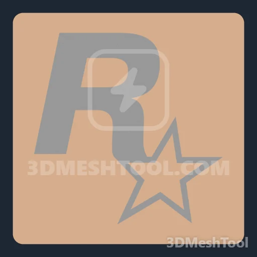 Rockstar logo branca (MP_Gunrunning_Award_022_M) - hash 0x6CF69C83 / 1828101251: foto no GTA V