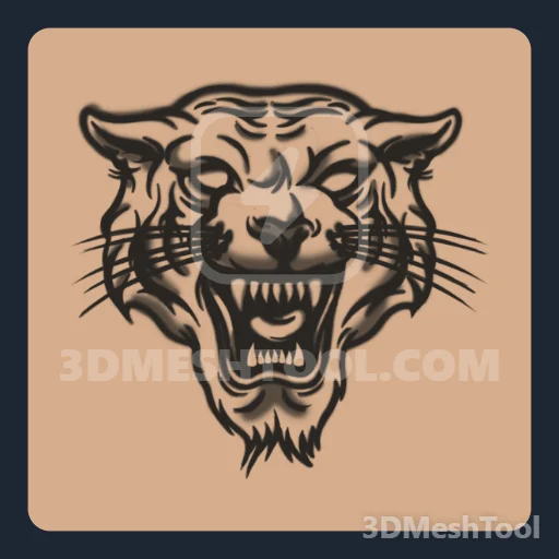 Tigre estilizado (MP_Gunrunning_Tattoo_007_F) - hash 0x9AFC7D83 / 2600238467: foto no GTA V