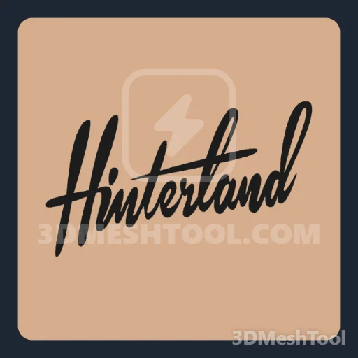 Hinterland cursiva: foto do modelo no GTA V