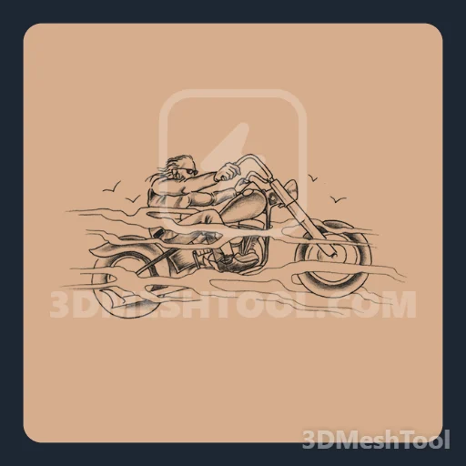 Chopper da liberdade (MP_MP_Biker_Tat_006_M) - hash 0x28AC5565 / 682382693: foto no GTA V