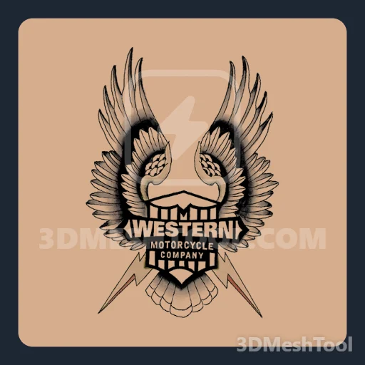 Insígnia Western (MP_MP_Biker_Tat_022_F) - hash 0xF379F95D / 4084857181: foto no GTA V