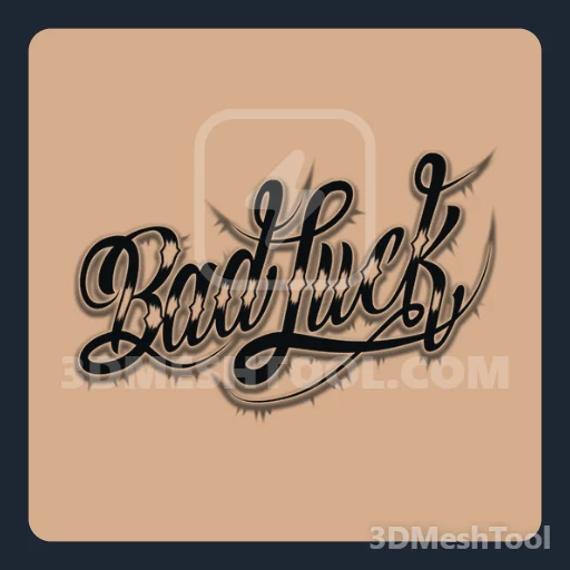 Bad Luck (MP_MP_Biker_Tat_027_F) - hash 0x72F3B242 / 1928573506: foto no GTA V