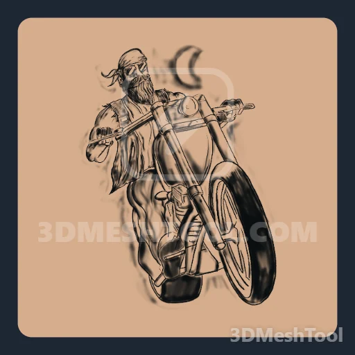 Dirigindo ao anoitecer (MP_MP_Biker_Tat_028_M) - hash 0x6E04915E / 1845793118: foto no GTA V