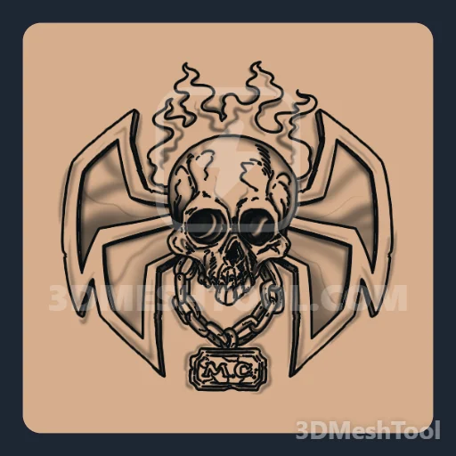 Corrente de caveira (MP_MP_Biker_Tat_046_F) - hash 0x74AD58F7 / 1957517559: foto no GTA V