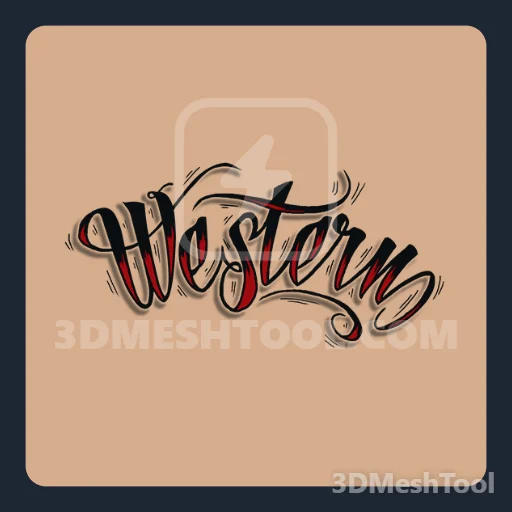 Western estilizada (MP_MP_Biker_Tat_051_M) - hash 0xAAABE9FA / 2863393274: foto no GTA V