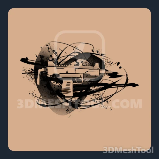 Micro SMG pintada: foto do modelo no GTA V