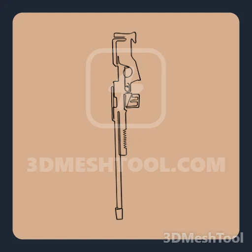 Rifle de precisão minimalista: foto do modelo no GTA V